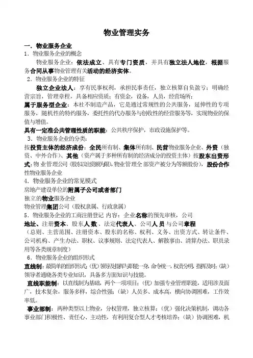 物业管理实务