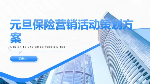 元旦保险营销活动策划方案ppt
