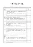 年度考核量化评分表