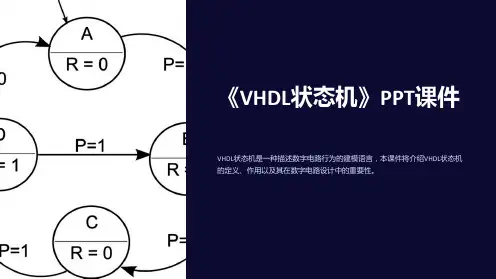 《VHDL状态机》课件
