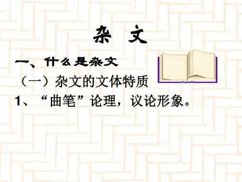 高中作文之杂文写作指导ppt