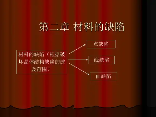 材料的缺陷