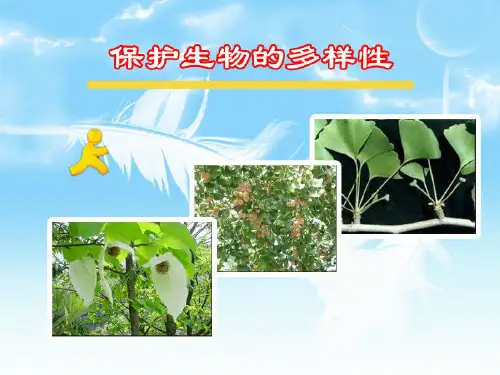 《保护生物的多样性》-人教版八年级生物上册PPT课件