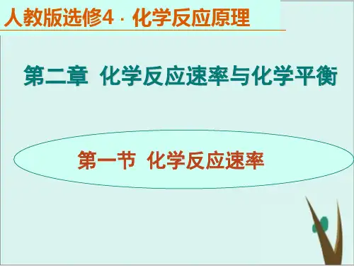 《化学反应速率》人教版高中化学完美课件1
