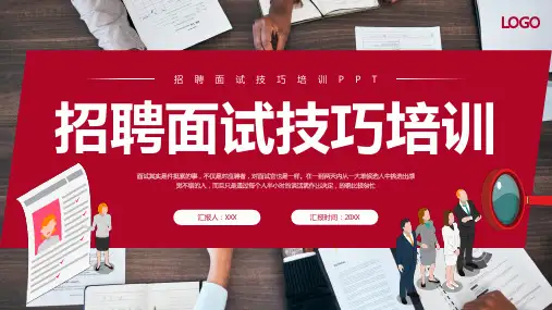 招聘及面试技巧培训PPT课件