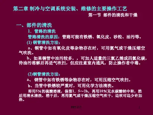 制冷与空调系统安装维修的主要操作工艺-暖通空调  ppt课件