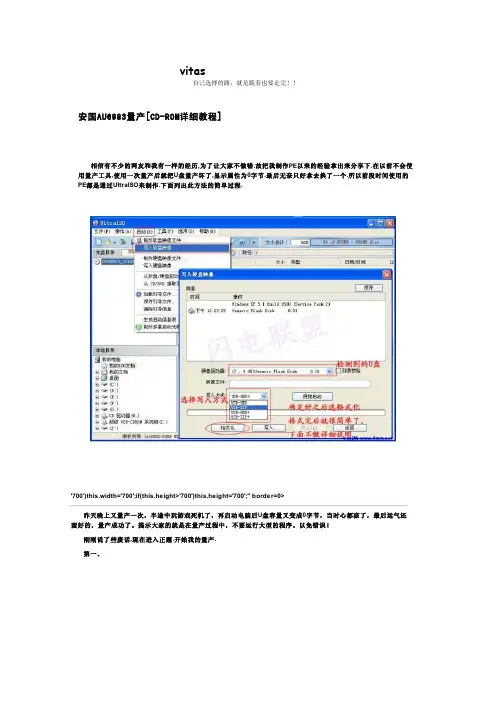 安国AU6983量产[CD-ROM详细教程]