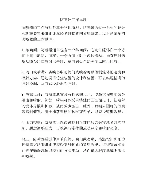 防喷器工作原理