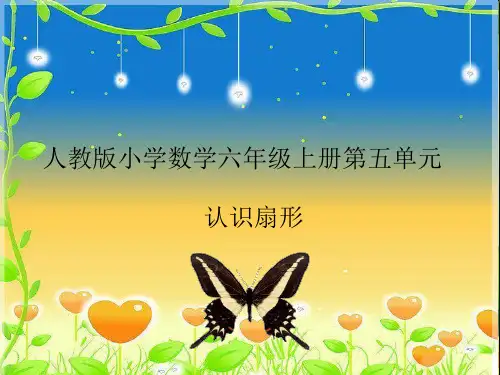 人教新课标六年级上册数学 认识扇形课件