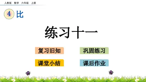 人教版小学六年级上册数学《练习十一》精品课件
