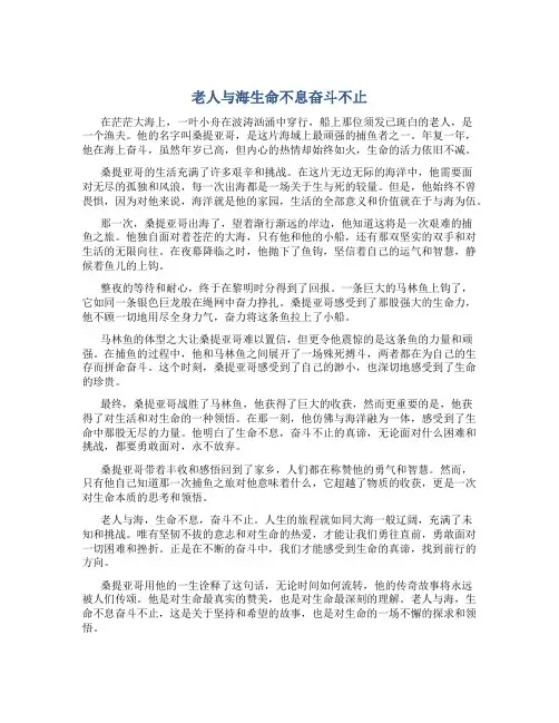 老人与海生命不息奋斗不止