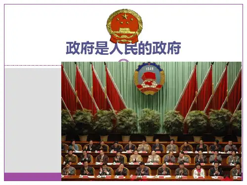 【高中政治】政府的主要职能ppt精品课件