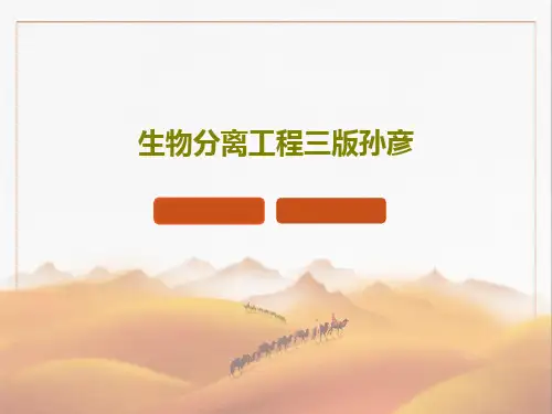 生物分离工程三版孙彦共25页