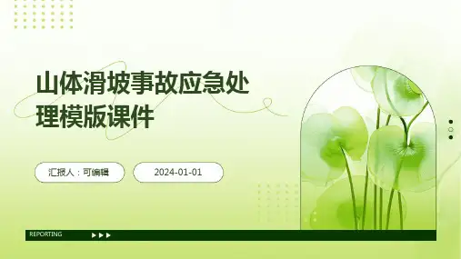 山体滑坡事故应急处理模版课件