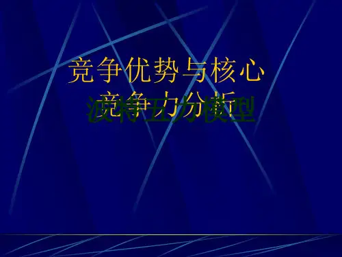 波特五力模型PPT