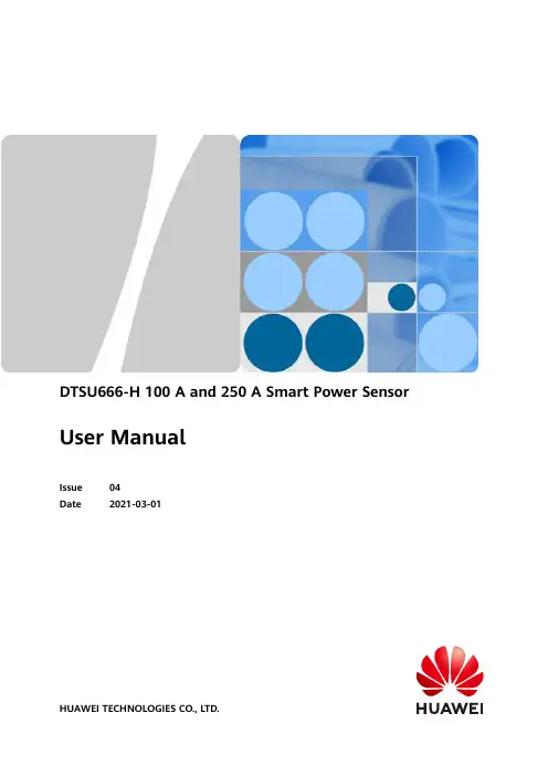 DTSU666-H 100A和250A智能电源传感器用户手册说明书
