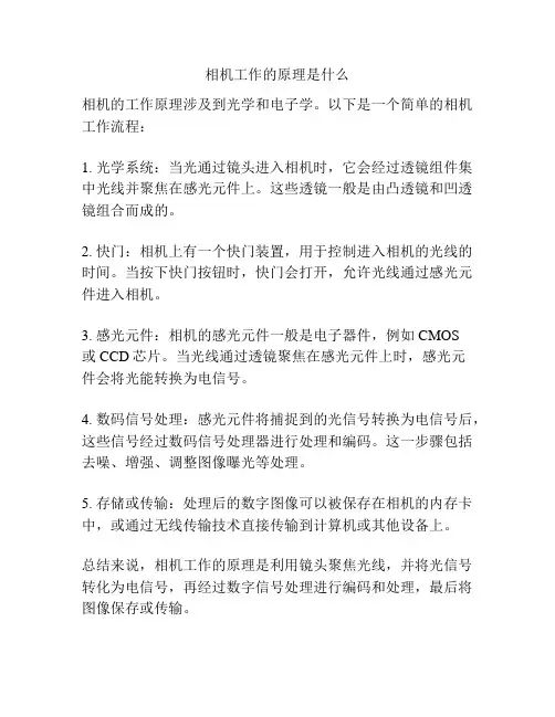 相机工作的原理是什么