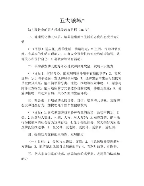 五大领域=