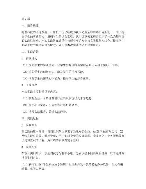 计算机工程系实践性报告(2篇)
