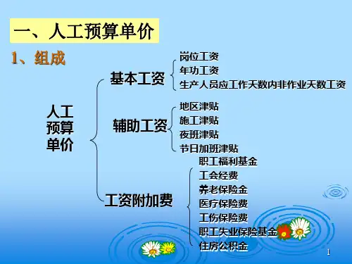 水利造价概预算4章