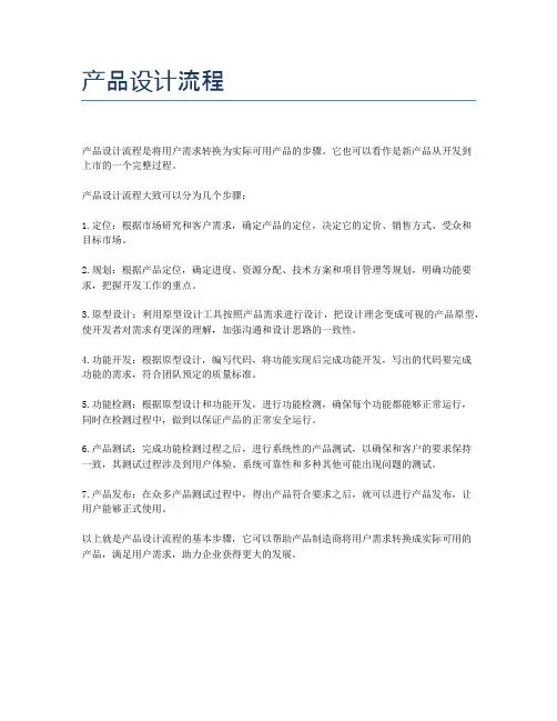 产品设计流程