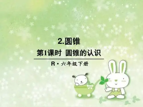 人教版六年级数学下册第三单元《圆锥的认识》课件PPT