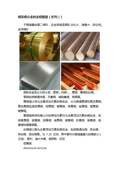 铜及铜合金的金相图谱（系列三）