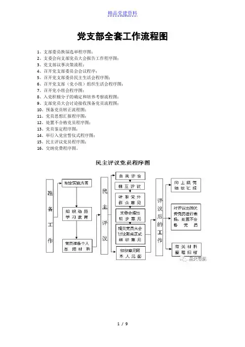 党支部全套工作流程图