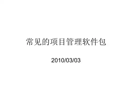 Project使用说明PPT课件