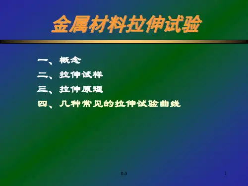 金属材料拉伸试验详细版.ppt