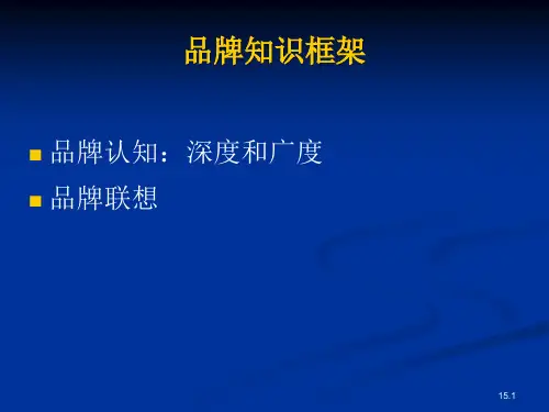 凯勒战略品牌管理5ppt课件