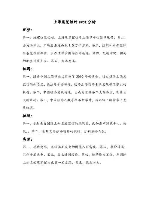 上海展览馆的swot分析