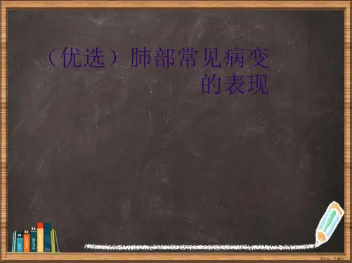 优选肺部常见病变的表现演示ppt