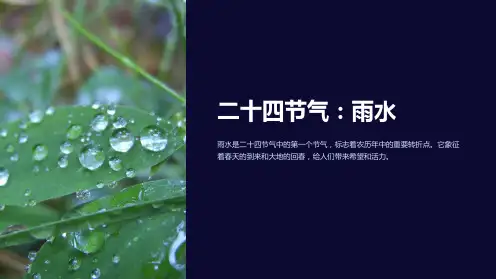二十四节气雨水