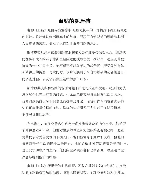 血钻的观后感