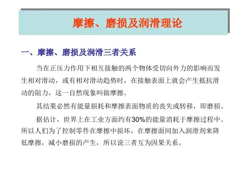摩擦、磨损及润滑理论