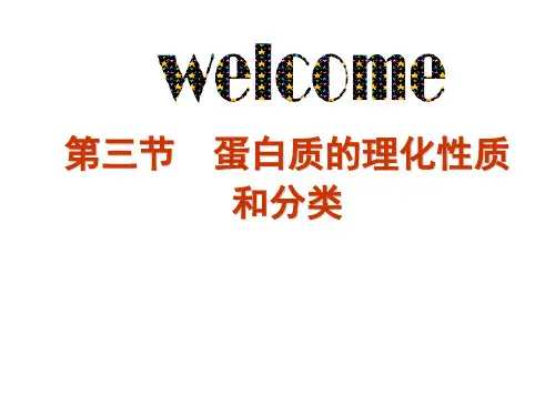 第三节 蛋白质的理化性质 PPT课件