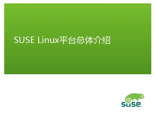 SUSE Linux平台总体介绍