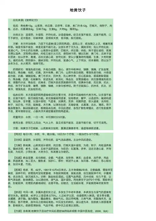 地黄饮子——精选推荐