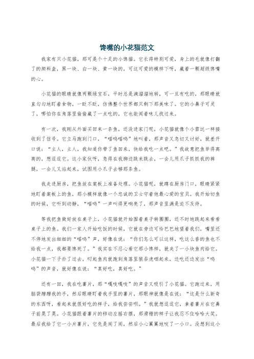 馋嘴的小花猫范文