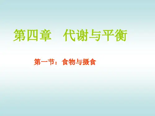 代谢与平衡[上学期]PPT课件(初中科学)
