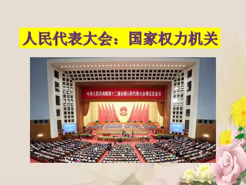 人教版高中政治必修二5.1人民代表大会：国家权力机关(4)课件 (共22张PPT)