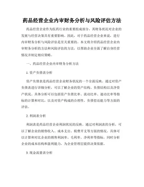 药品经营企业内审财务分析与风险评估方法