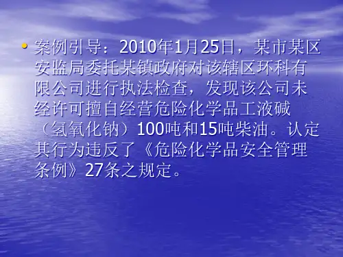 精选安全生产行政执法讲座