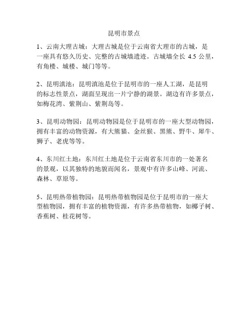 昆明市景点