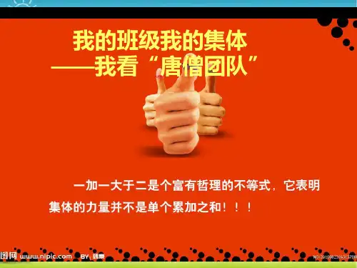 我看“唐僧团队”.ppt
