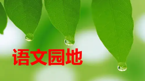 部编版六年级语文下册：语文园地四精品课件
