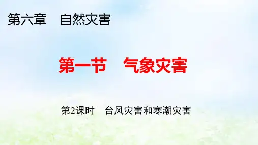 新教材高中地理第6章第1节气象灾害第2课时台风灾害和寒潮灾害pptx课件新人教版必修第一册
