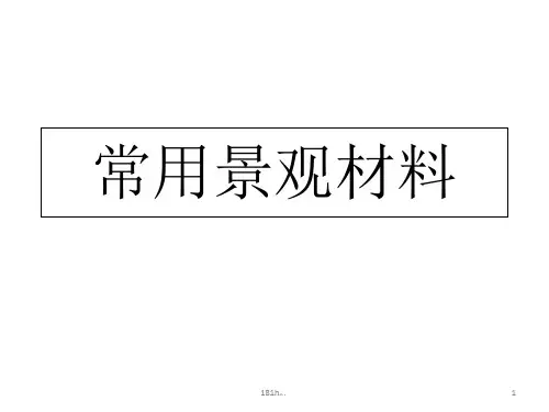 (可修改)常用景观材料.ppt