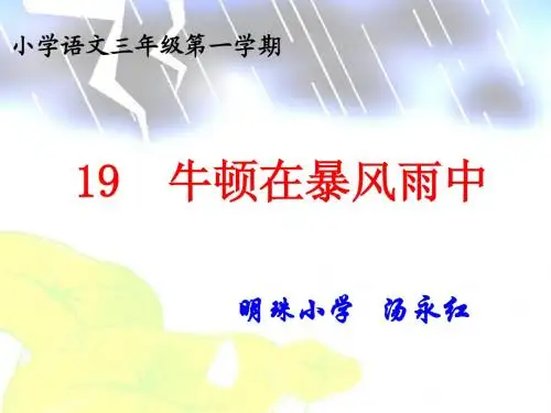 (上)19、牛顿在暴风雨中